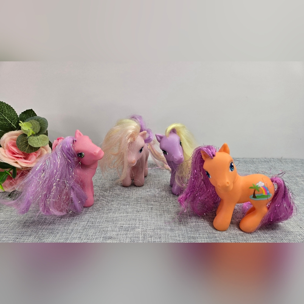Sef 4 My Little Pony G3 Hasbro‎ 2002 Fluttershy Doseydotes Shimmer Serendipity